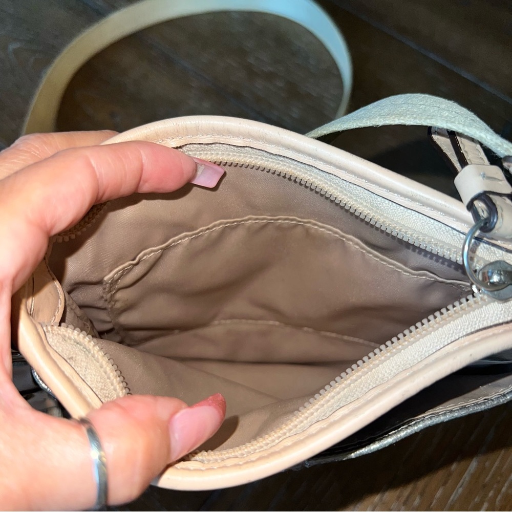 Coach Silver Metallic Crossbody Bag - Picture 8 of 16